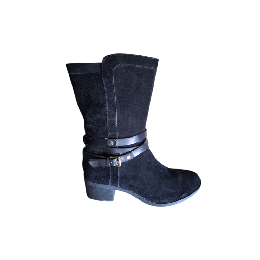 Bandolino boots Women's Buckle Zip Boots Black Size 8M